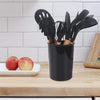 12 Pcs Silicone Kitchen Utensils Set – Heat Resistant Cooking Tools with Holder, BPA-Free Non-Stick Spatula