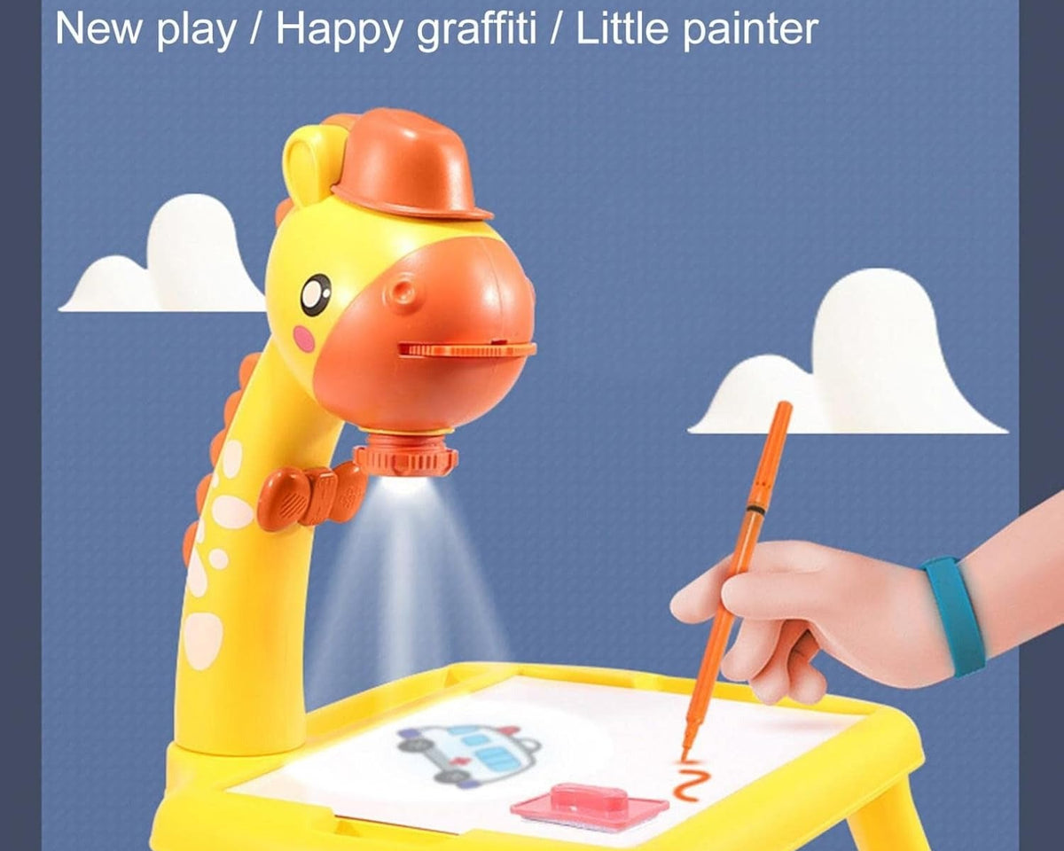 Projection Painting Multifunctional Drawing Board Game For Kids 201-1B Yellow