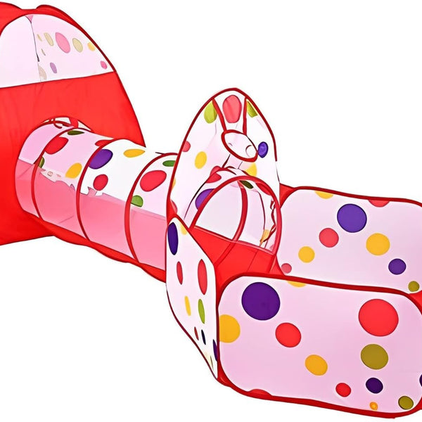 Children's Tent Tunnel Ball Pool Game House with 100 Balls