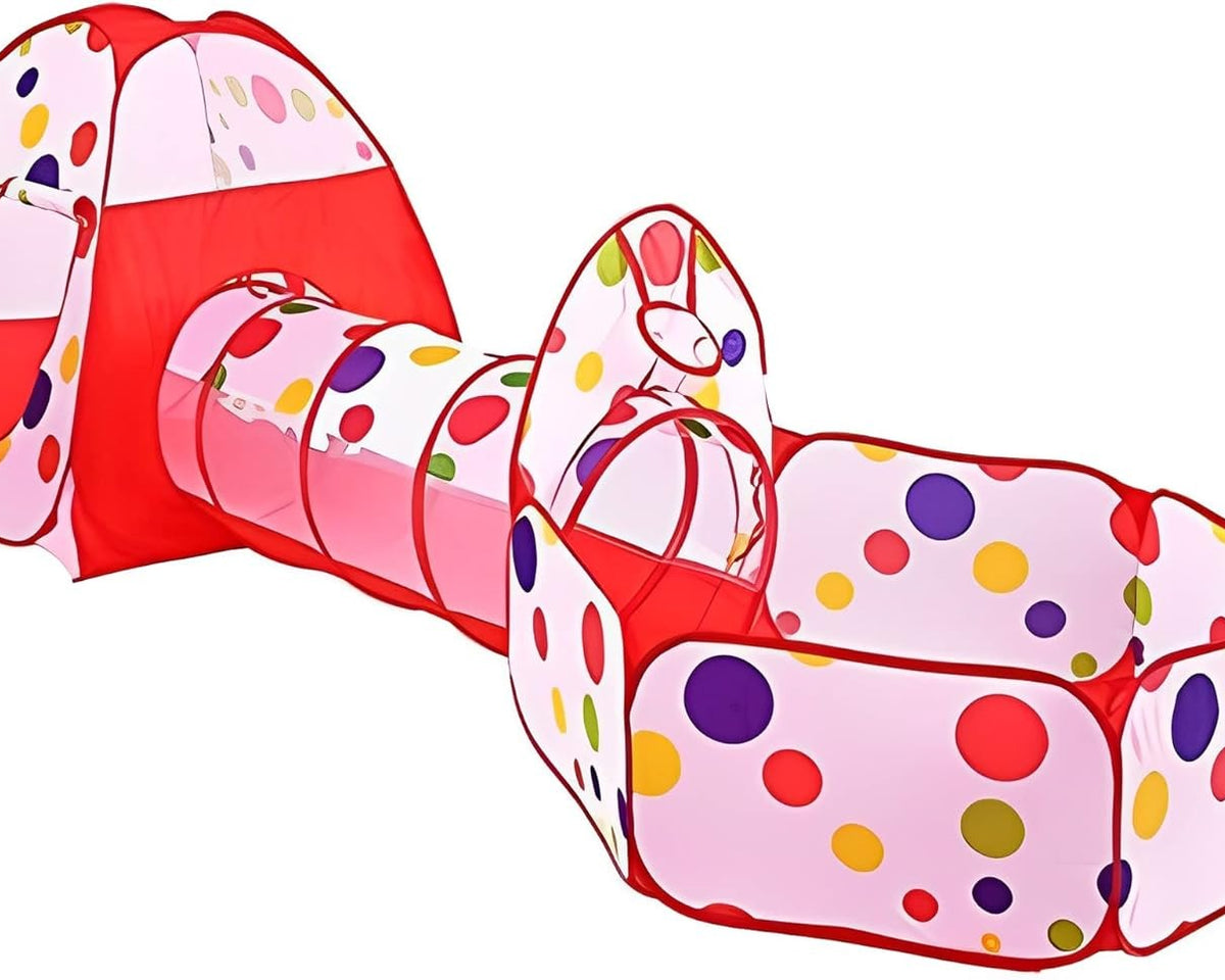 Children's Tent Tunnel Ball Pool Game House with 100 Balls
