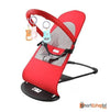 Foldable Baby Bouncer Chair with Toy Bar – Soft Infant Bouncing Seat with Safety Harness