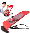 Foldable Baby Bouncer Chair with Toy Bar – Soft Infant Bouncing Seat with Safety Harness