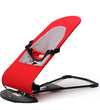 Foldable Baby Bouncer Chair with Toy Bar – Soft Infant Bouncing Seat with Safety Harness