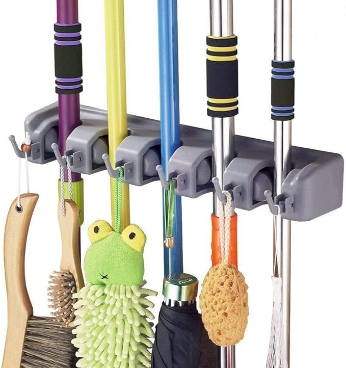 Wall Mounted Mop & Broom Holder