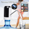 Electric Portable Water Dispenser Pump – USB Rechargeable Automatic Drinking Water Pump with LED Light,