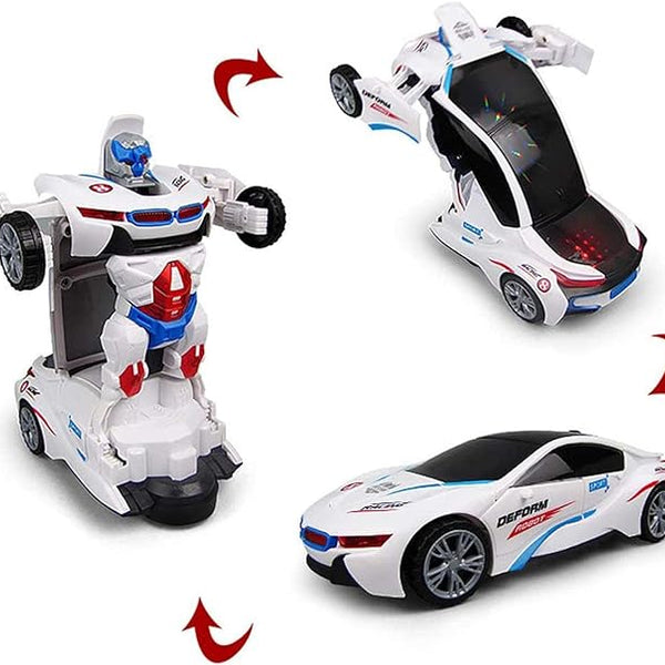 2-in-1 Transforming Robot Car Toy for Kids – Automatic Deformation Car to Robot