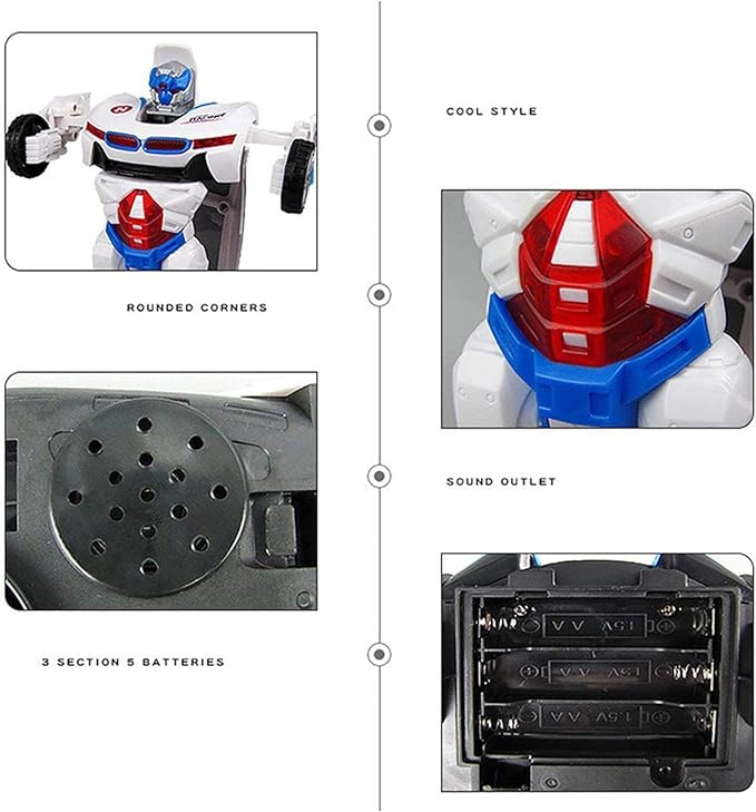2-in-1 Transforming Robot Car Toy for Kids – Automatic Deformation Car to Robot