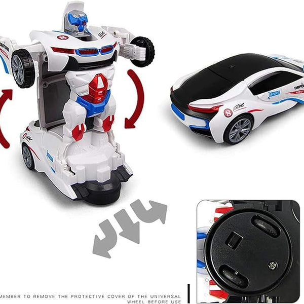 2-in-1 Transforming Robot Car Toy for Kids – Automatic Deformation Car to Robot
