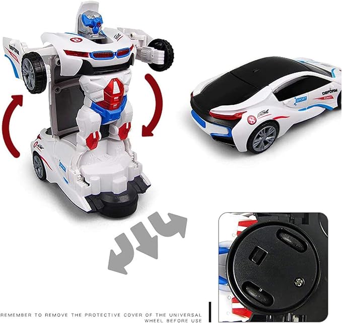 2-in-1 Transforming Robot Car Toy for Kids – Automatic Deformation Car to Robot