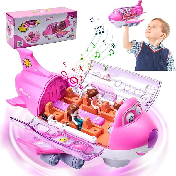 Electric Airplane Toy with Lights & Sound