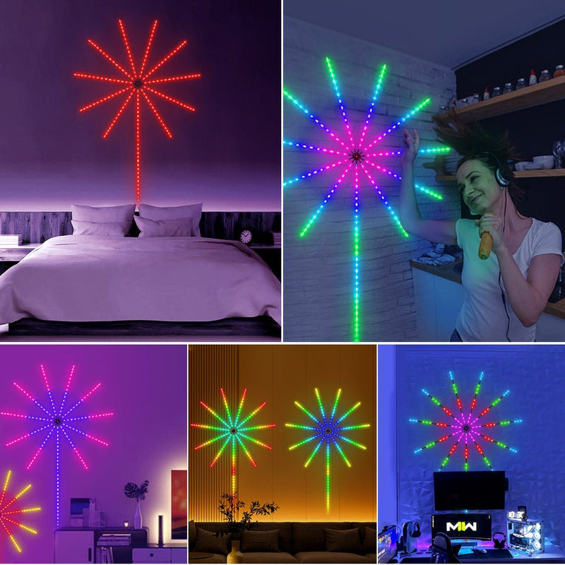 Smart Firework LED Wall Lights
